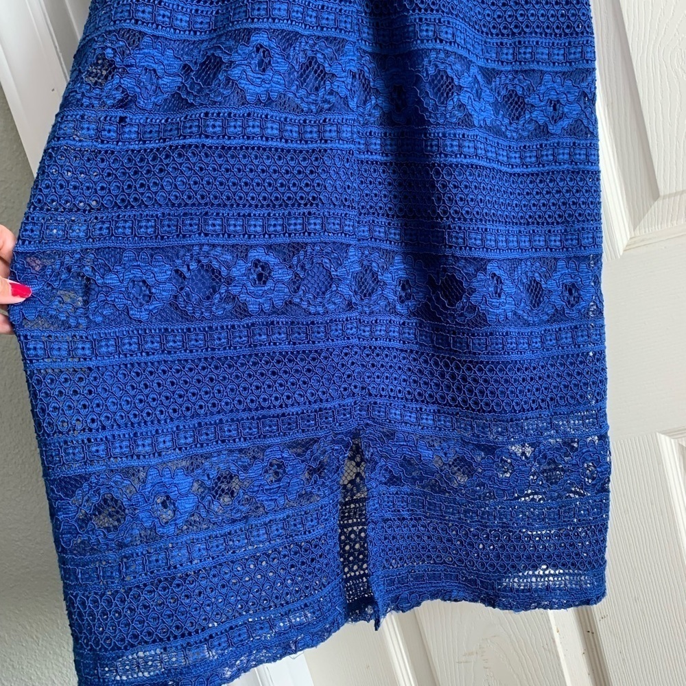 Enfocus Studio Royal Blue Spaghetti Strap Pencil Skirt Zipper Dress Size… - Picture 14 of 17